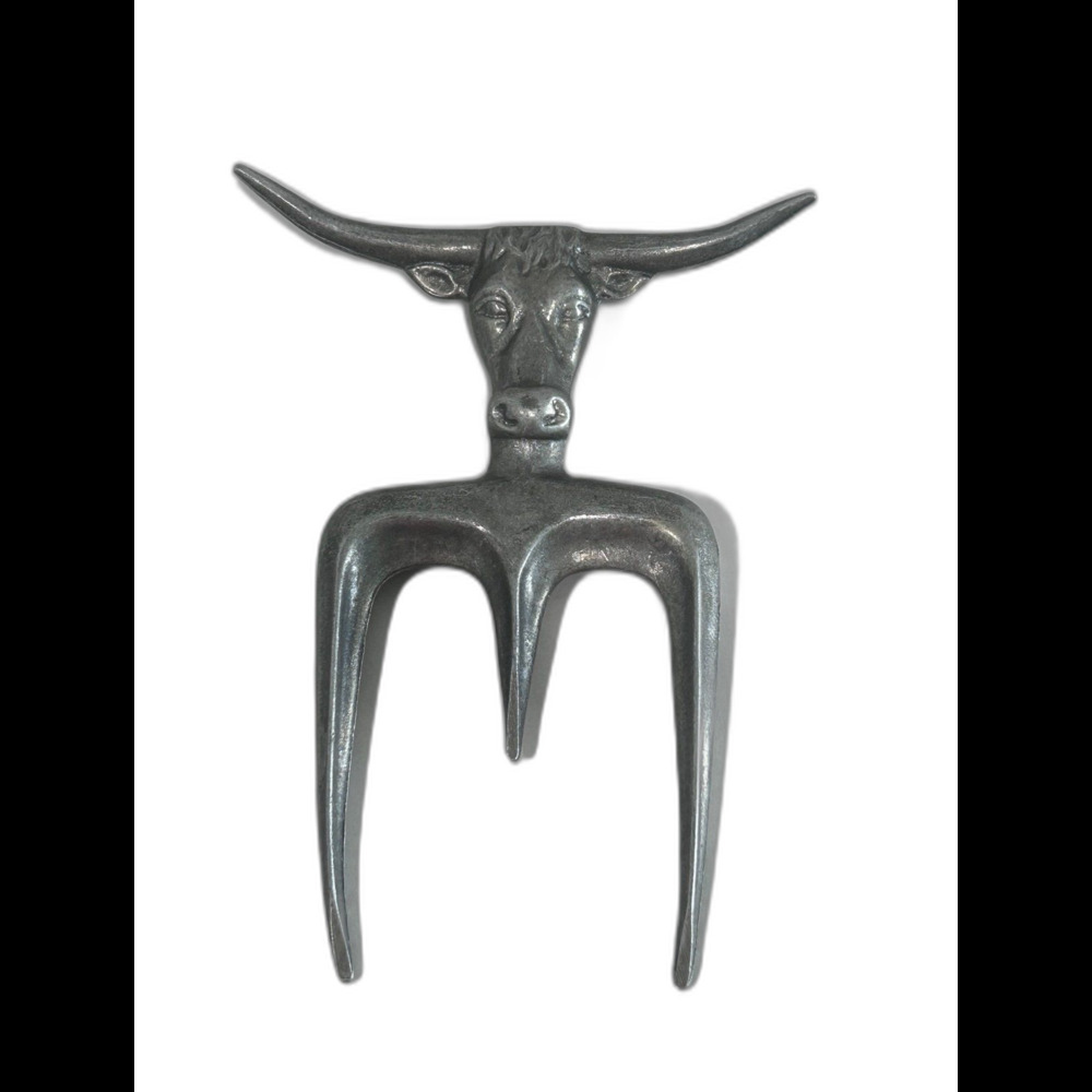 Arthur Court Designs Aluminum “Steer” (Western Frontier) Carving/Meat Fork.